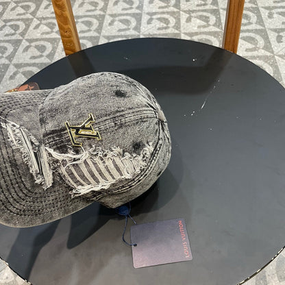 CASQUETTE DE BASEBALL EN DENIM GRIS CLAIR 404846 