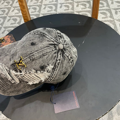 CASQUETTE DE BASEBALL EN DENIM GRIS CLAIR 404846 