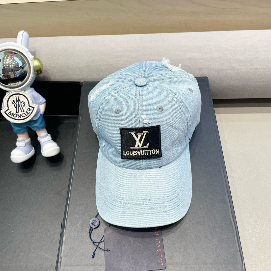 CASQUETTE DE BASEBALL EN DENIM BLEU CLAIR 406959 
