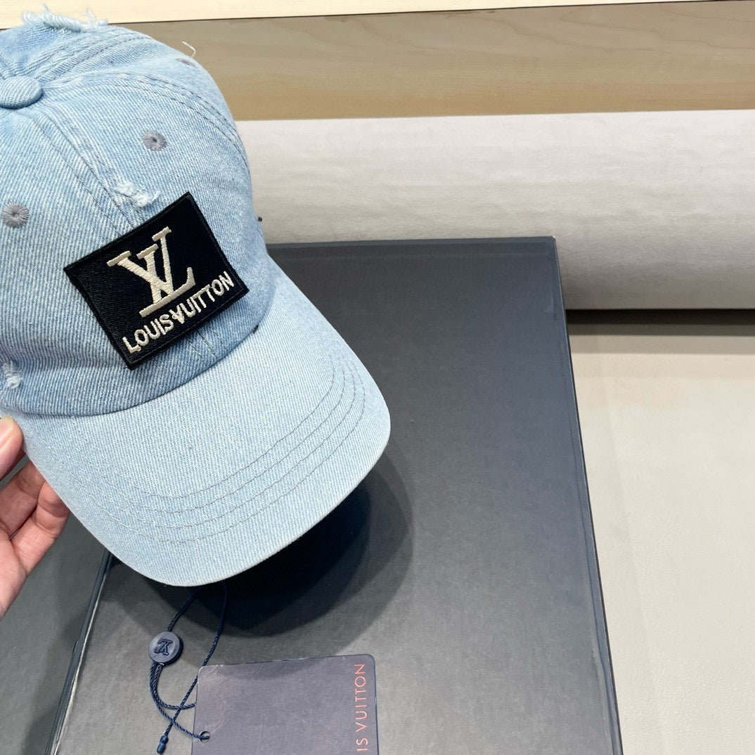 CASQUETTE DE BASEBALL EN DENIM BLEU CLAIR 406959 