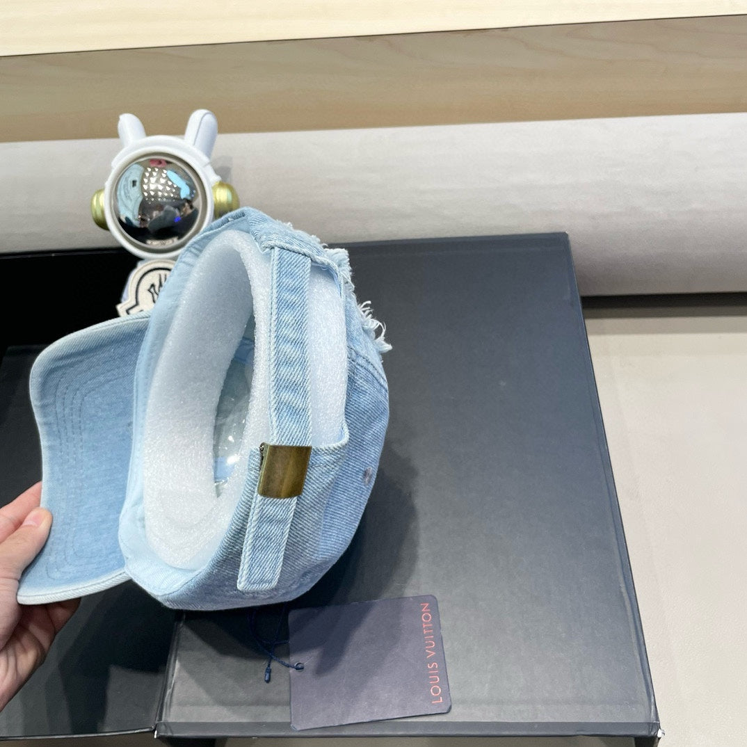 CASQUETTE DE BASEBALL EN DENIM BLEU CLAIR 406959 