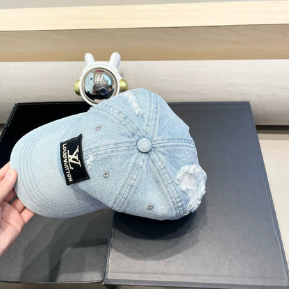 CASQUETTE DE BASEBALL EN DENIM BLEU CLAIR 406959 