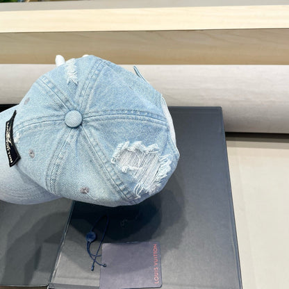 CASQUETTE DE BASEBALL EN DENIM BLEU CLAIR 406959 