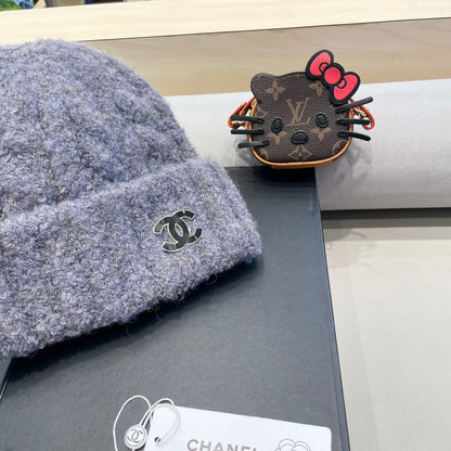 BONNET EN LAINE GRIS FRAÎCHE 413327 