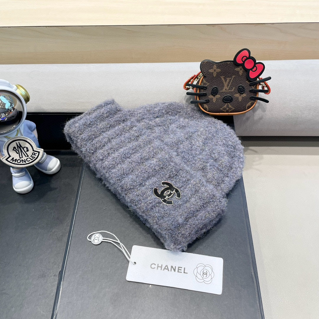 BONNET EN LAINE GRIS FRAÎCHE 413327 