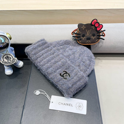 BONNET EN LAINE GRIS FRAÎCHE 413327 
