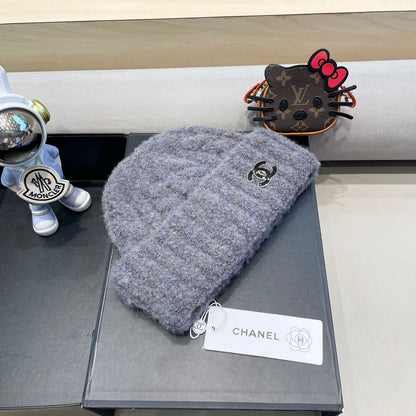 BONNET EN LAINE GRIS FRAÎCHE 413327 