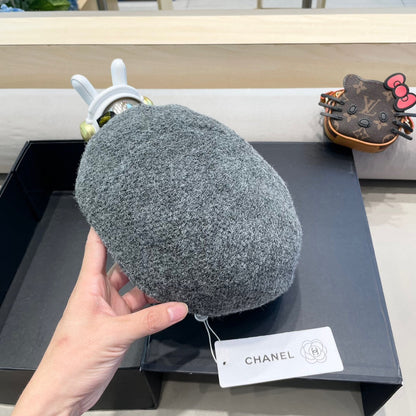 BÉRET EN COTON ET LIN GRIS RHINO 417831 