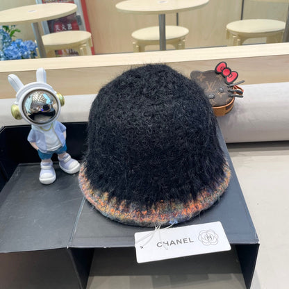 CHAPEAU BOB EN FOURRURE D'AGNEAU NOIR 419466 