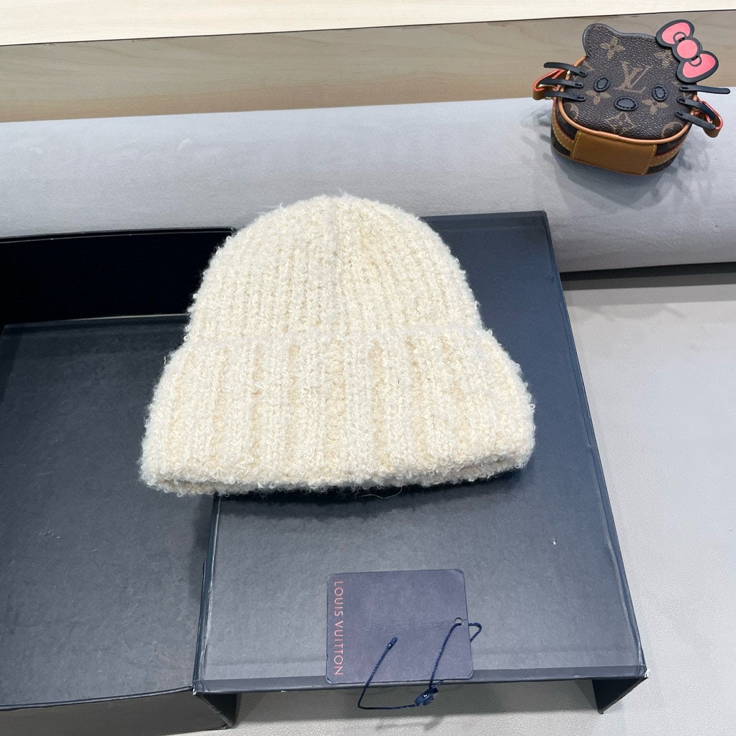 BONNET EN LAINE BEIGE CLAIR 421267 