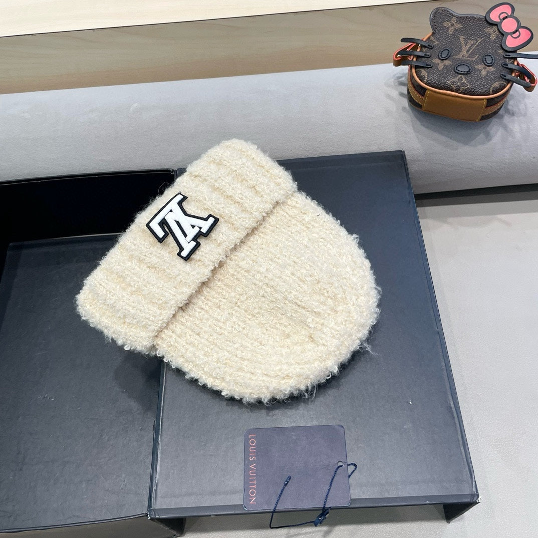 BONNET EN LAINE BEIGE CLAIR 421267 