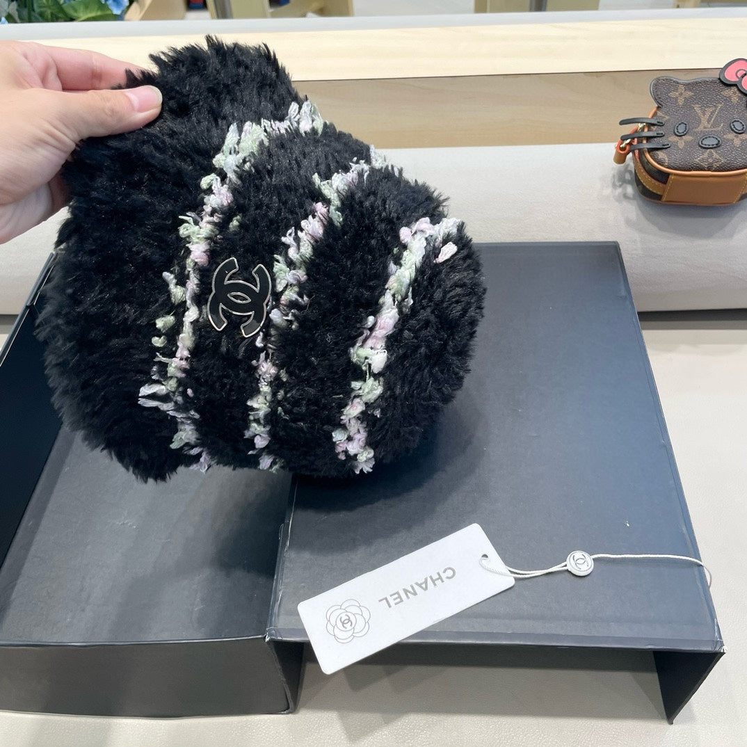 CHAPEAU BUCKET EN POLAIRE NOIR 421273 