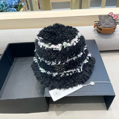 CHAPEAU BUCKET EN POLAIRE NOIR 421273 