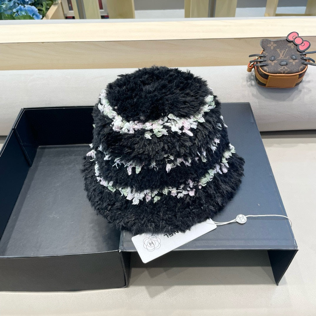 CHAPEAU BUCKET EN POLAIRE NOIR 421273 