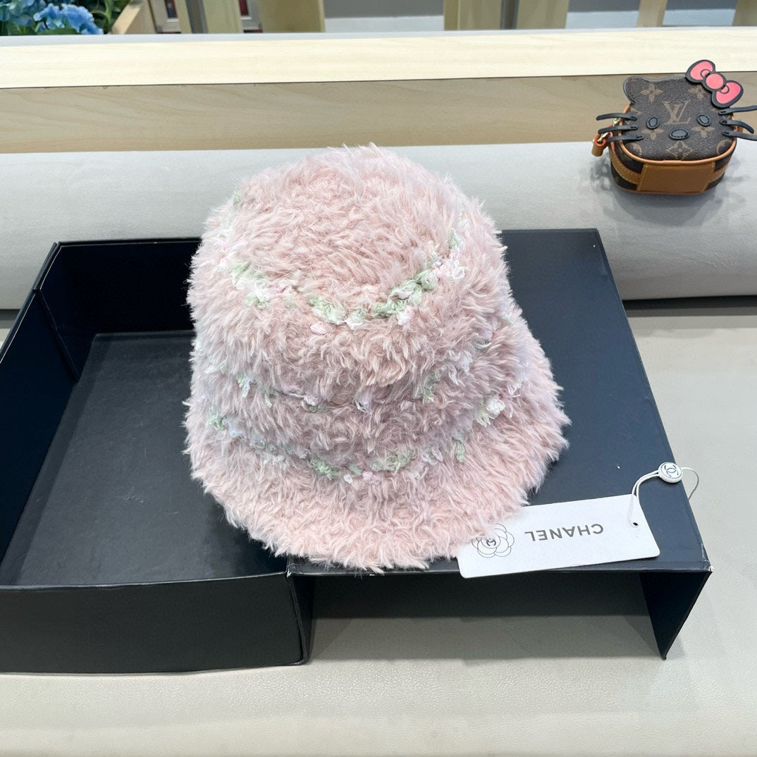 CHAPEAU BUCKET EN POLAIRE ROSE CLAIR 421274 