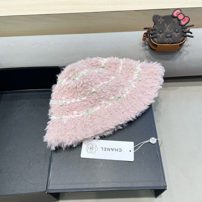 CHAPEAU BUCKET EN POLAIRE ROSE CLAIR 421274 