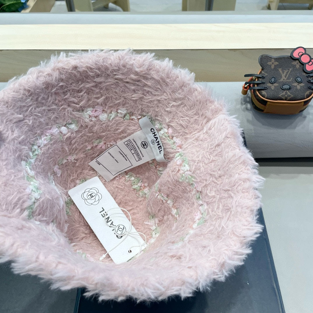 CHAPEAU BUCKET EN POLAIRE ROSE CLAIR 421274 