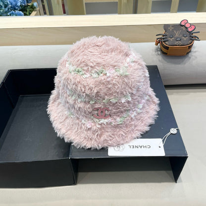 CHAPEAU BUCKET EN POLAIRE ROSE CLAIR 421274 