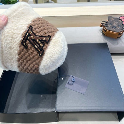 CHAPEAU BOB EN LAINE MÉLANGÉE BLANC ET MARRON 421037
