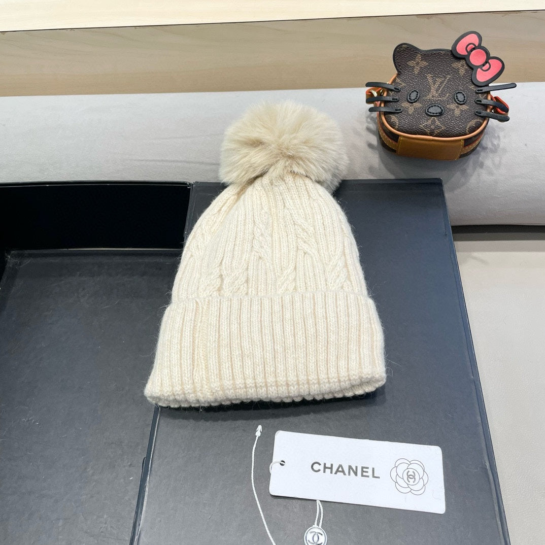 BONNET EN LAINE BEIGE 422178 