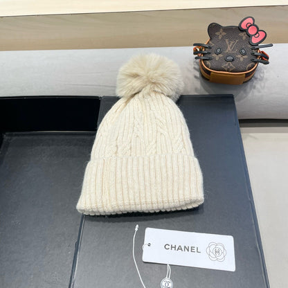 BONNET EN LAINE BEIGE 422178 