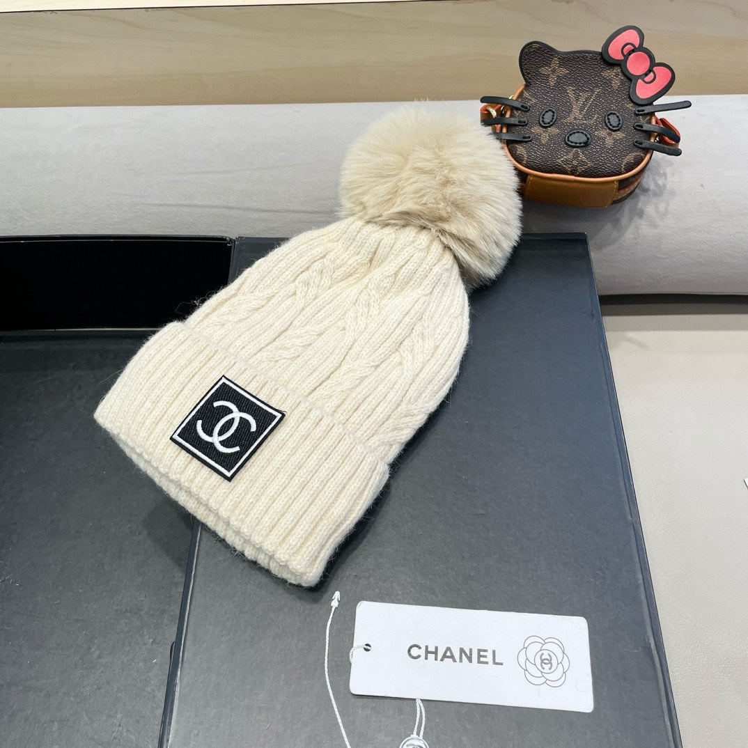 BONNET EN LAINE BEIGE 422178 