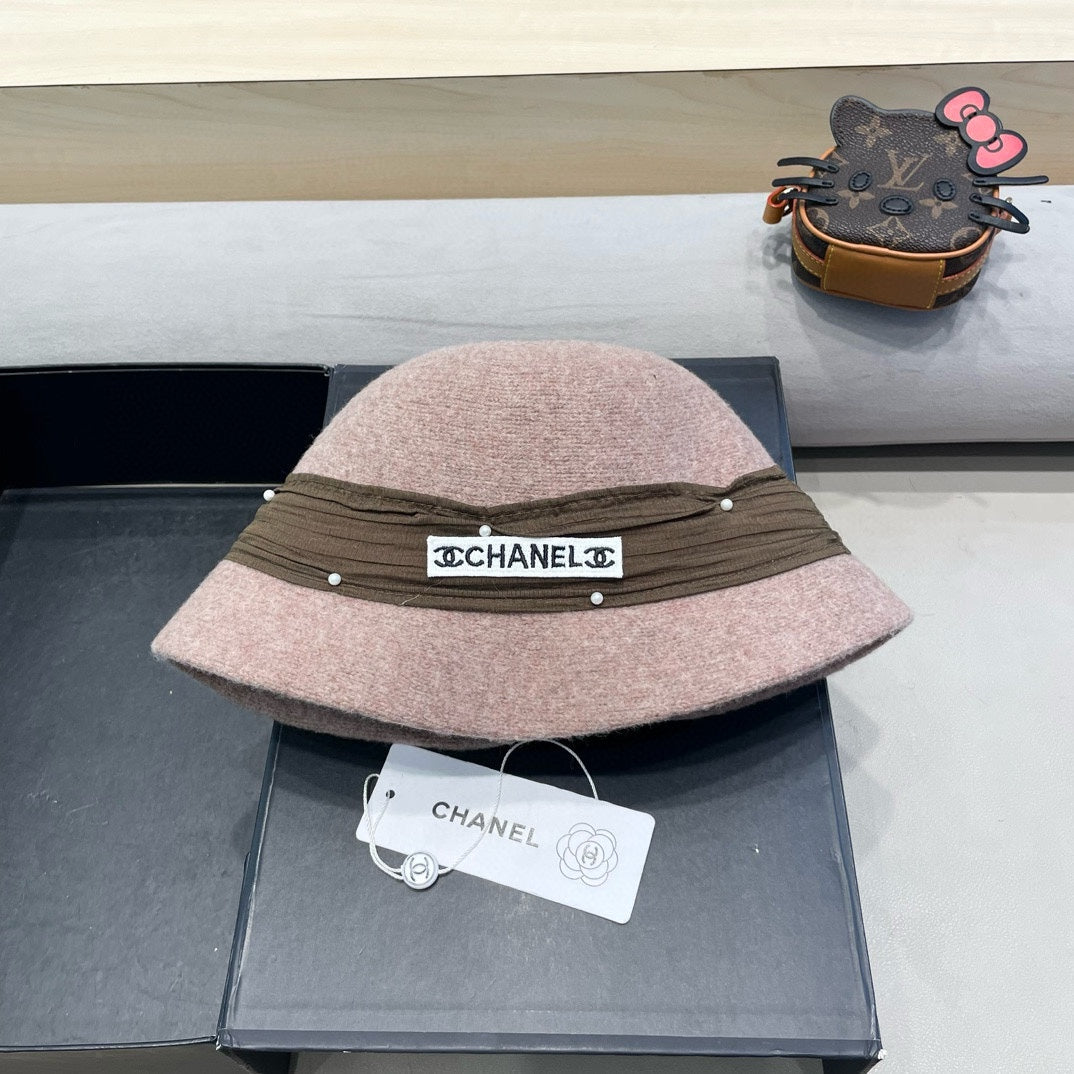 CHAPEAU BOB EN MÉLANGE DE LAINE MARRON ROSÉ 426248
