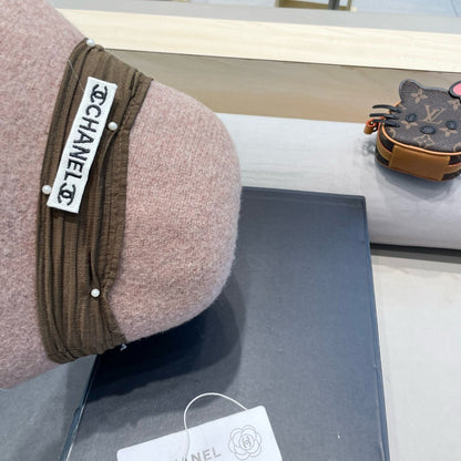 CHAPEAU BOB EN MÉLANGE DE LAINE MARRON ROSÉ 426248