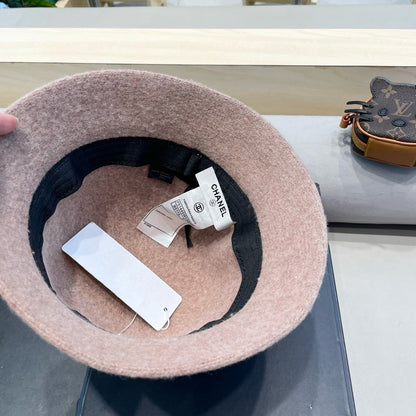 CHAPEAU BOB EN MÉLANGE DE LAINE MARRON ROSÉ 426248