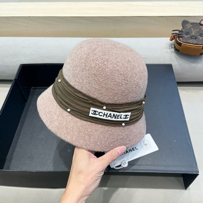 CHAPEAU BOB EN MÉLANGE DE LAINE MARRON ROSÉ 426248