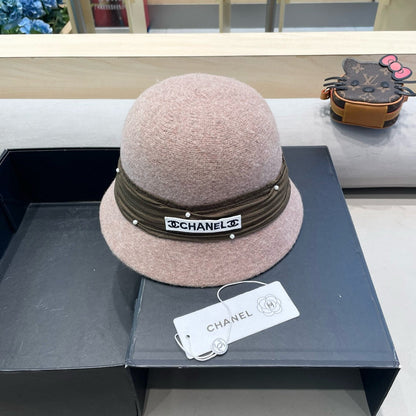 CHAPEAU BOB EN MÉLANGE DE LAINE MARRON ROSÉ 426248