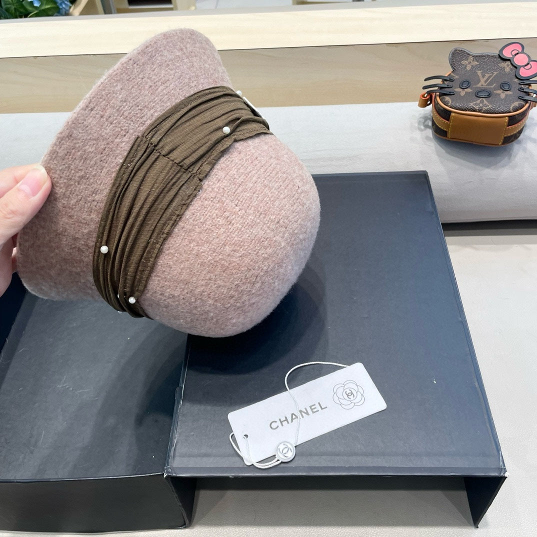 CHAPEAU BOB EN MÉLANGE DE LAINE MARRON ROSÉ 426248