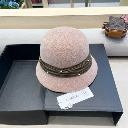 CHAPEAU BOB EN MÉLANGE DE LAINE MARRON ROSÉ 426248