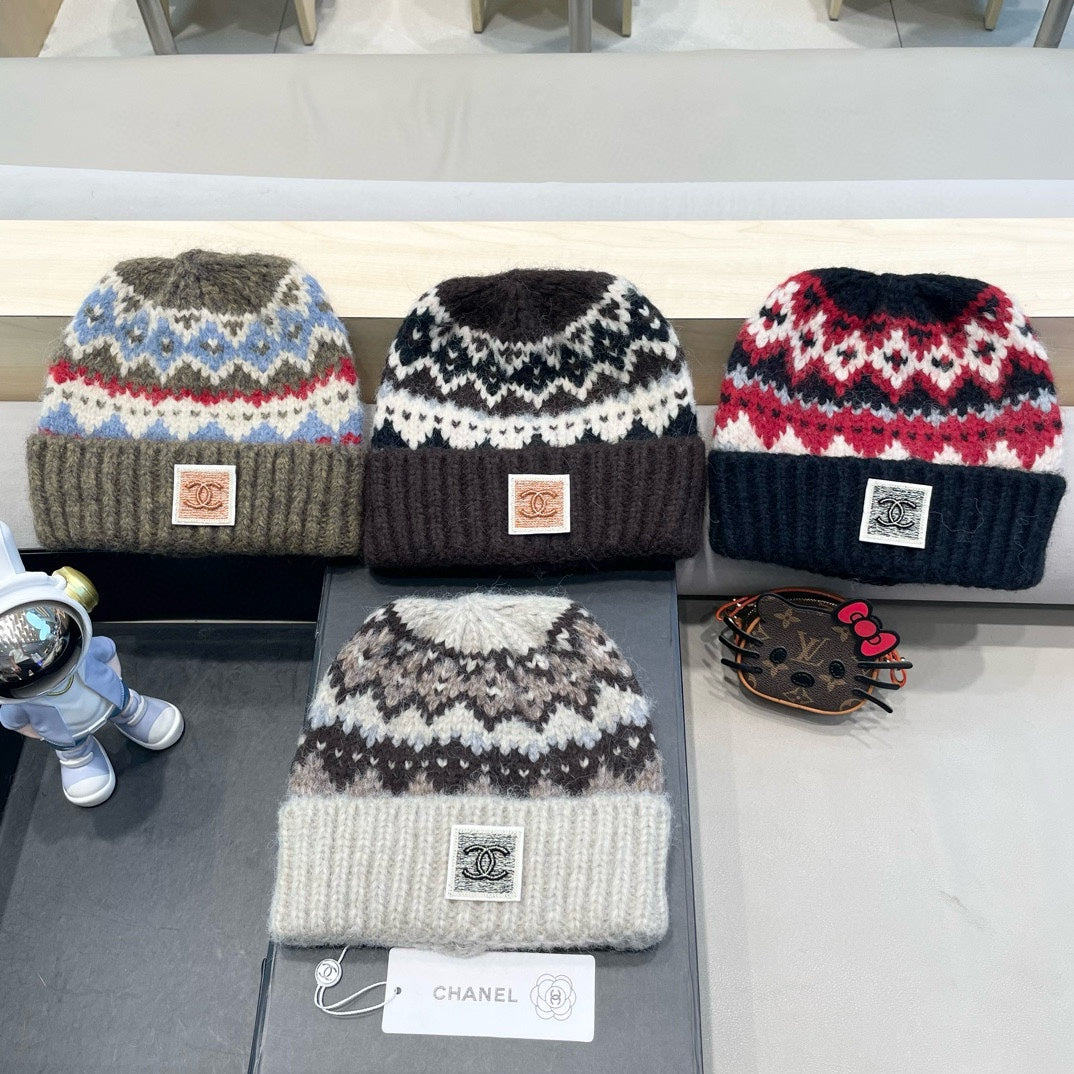 BONNET EN TRICOT BLANC MÉLANGÉ MARRON 428242 