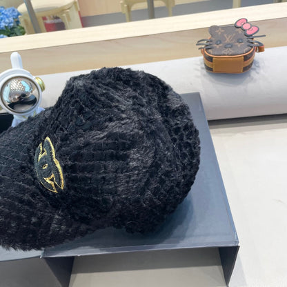 CASQUETTE DE BASEBALL EN POLAIRE NOIRE 431371 