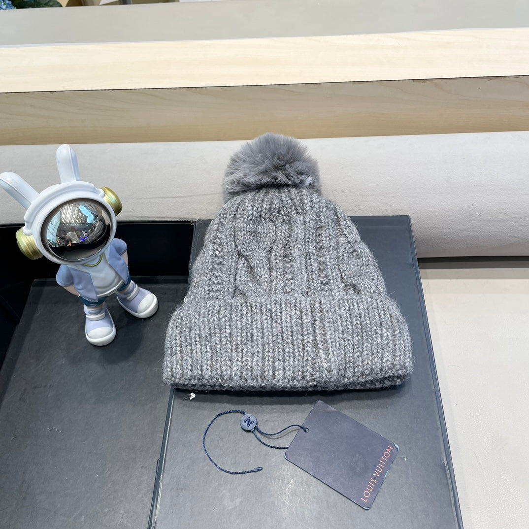 BONNET EN LAINE GRISE 433485 