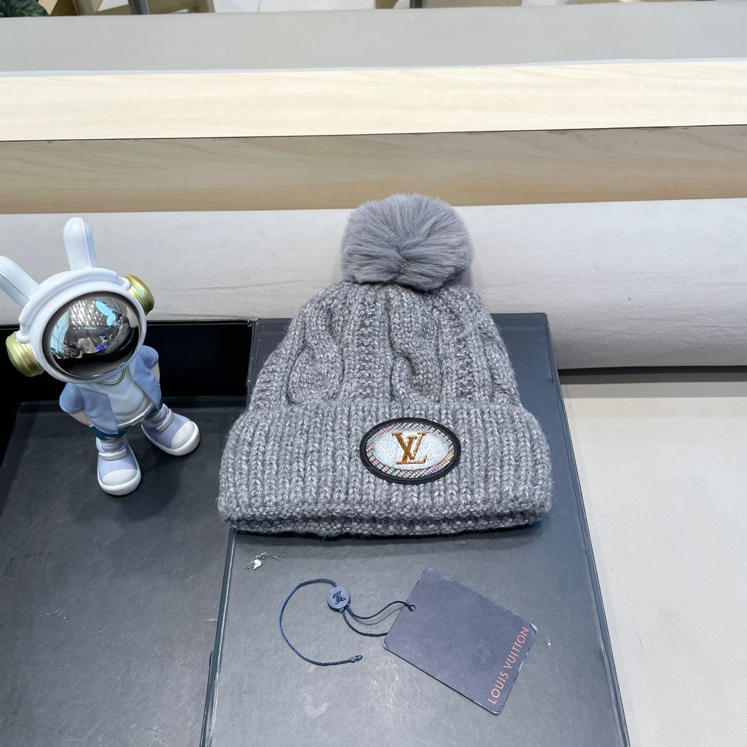 BONNET EN LAINE GRISE 433485 