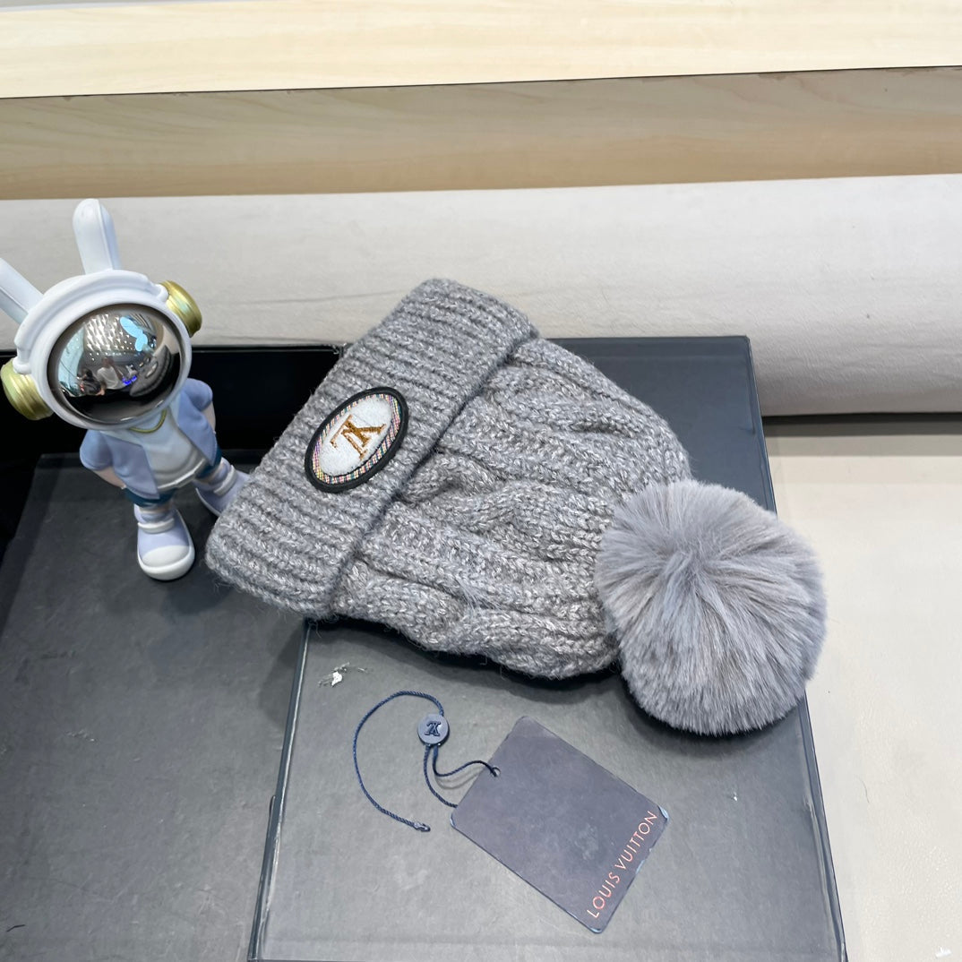 BONNET EN LAINE GRISE 433485 