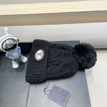 BONNET EN LAINE NOIRE 433486 