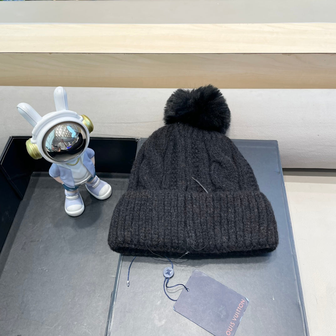 BONNET EN LAINE NOIRE 433486 