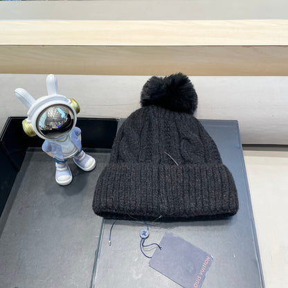 BONNET EN LAINE NOIRE 433486 