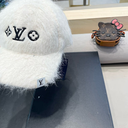 CASQUETTE DE BASEBALL EN FOURRURE DE LAPIN BLANC 434935