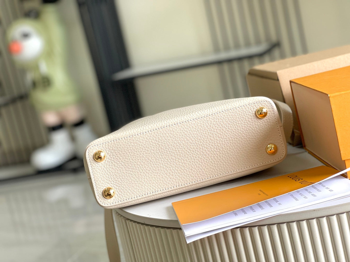 CAPUCINES MINI 21 QUINCAILLERIE BEIGE TAURILLON OR