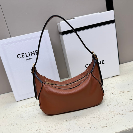 MINI 19 ROMY EN CUIR DE VEAU SOUPLE MARRON BRONZE