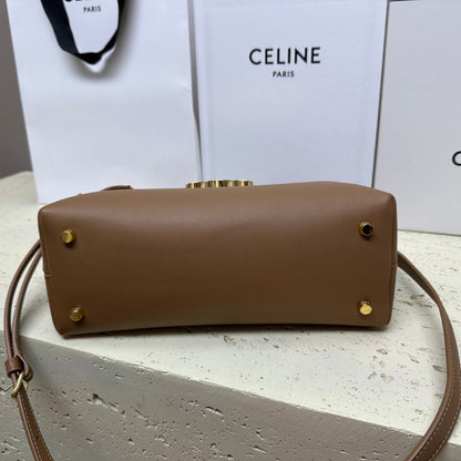 SAC NINO TEEN MOYEN 25 EN CUIR DE VEAU SOLIDE MARRON CHOCOLAT