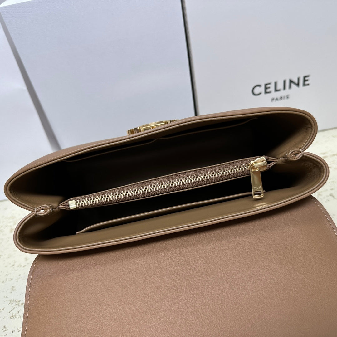 SAC NINO TEEN MOYEN 25 EN CUIR DE VEAU SOLIDE MARRON CHOCOLAT