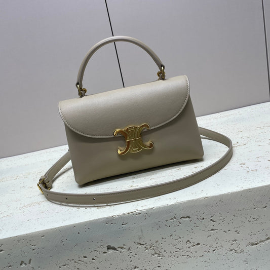 SAC NINO TEEN 20 EN CUIR DE VEAU SOLIDE BRUN AVOINE