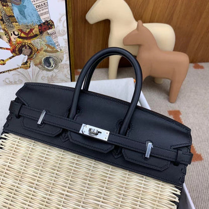 HM BIRKIN 25 CM PICNIC BAMBOU NOIR ET ROTIN