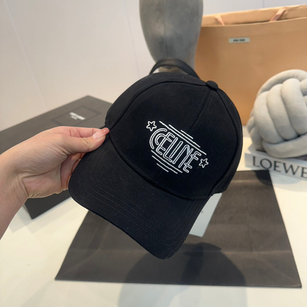 Casquette Celin en coton noir 210332