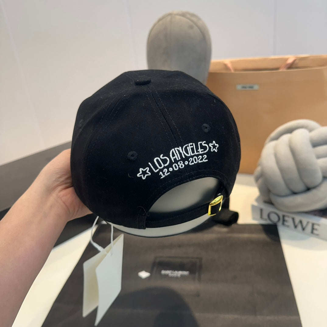Casquette Celin en coton noir 210332